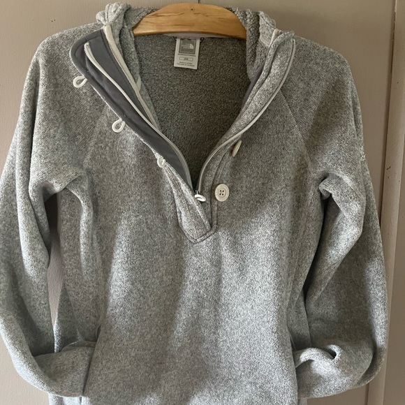 Ladies medium north face quarter zip hoodie - Picture 3 of 5